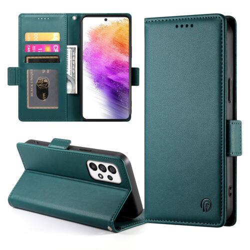 Custodia a portafoglio in pelle per Samsung Galaxy A55 A35 A15 A05S A05 - Foto 16 di 21