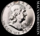 1963 Silver Franklin Half Dollar - Choice Gem Brilliant Unc  Lustrous  #L3939