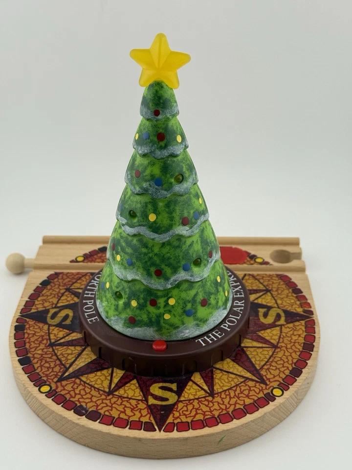 Lote de 16 piezas de vías de tren de madera BRIO Polar Express Polo Norte ¡Ver todas las fotos! Foto 3 de 4