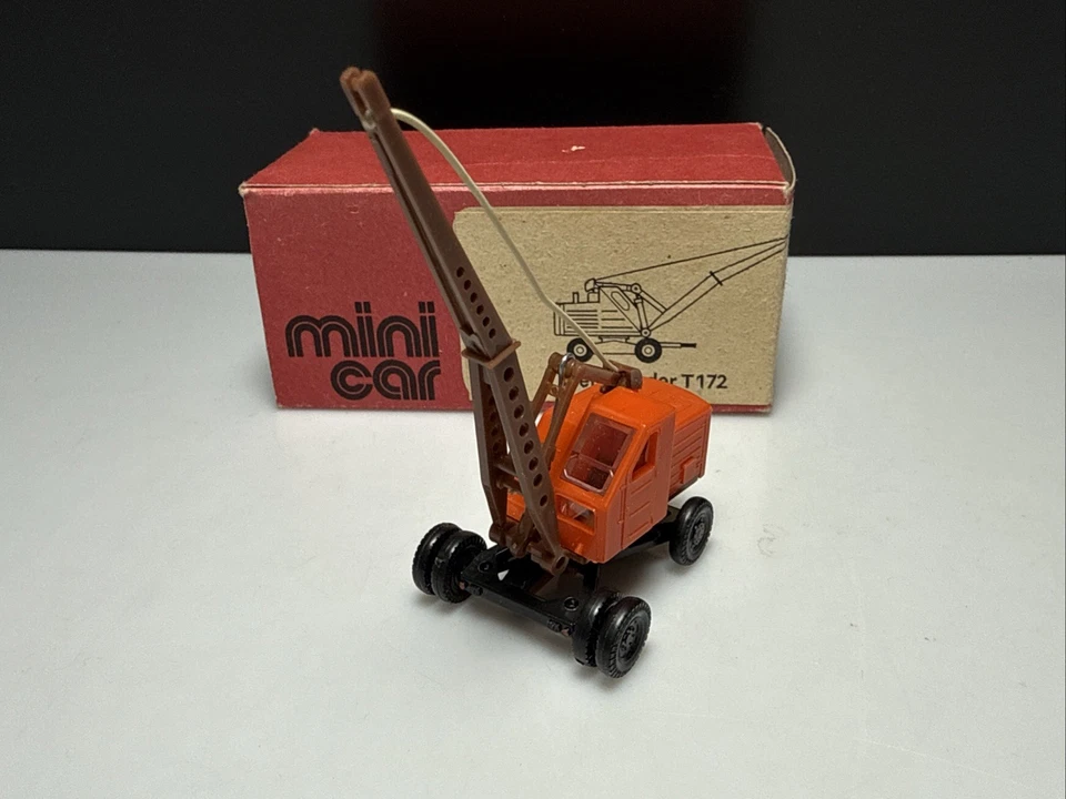 Spur H0 DDR ESPEWE Weimarlader T172 Kran Bagger Fahrzeug für Piko Modellbahn - Bild 2 von 4