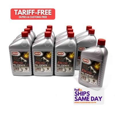 1 qt Amalie AMA160-75736-56 15W50 Synthetic Motor Oil Pack of 12 Performance Par