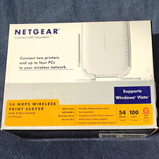 NETGEAR WGPS606 Wireless Print Server 54 Mbps...