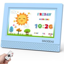7-Inch Kids' Digital Alarm Clock,Children's Sleep Trainer with Remote Control...