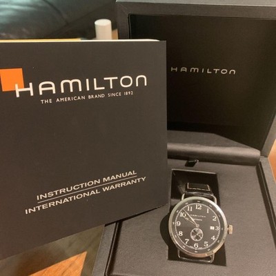 Armbanduhr Hamilton Automatic Swiss Made Schwarz mit Box
