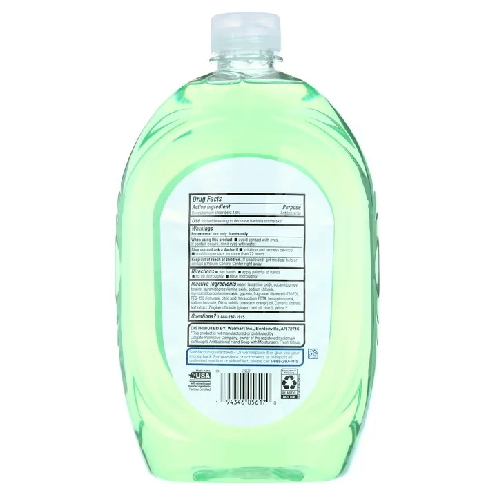 Equate citrus antibacterial liquid Hand Soap, 50 fl oz......