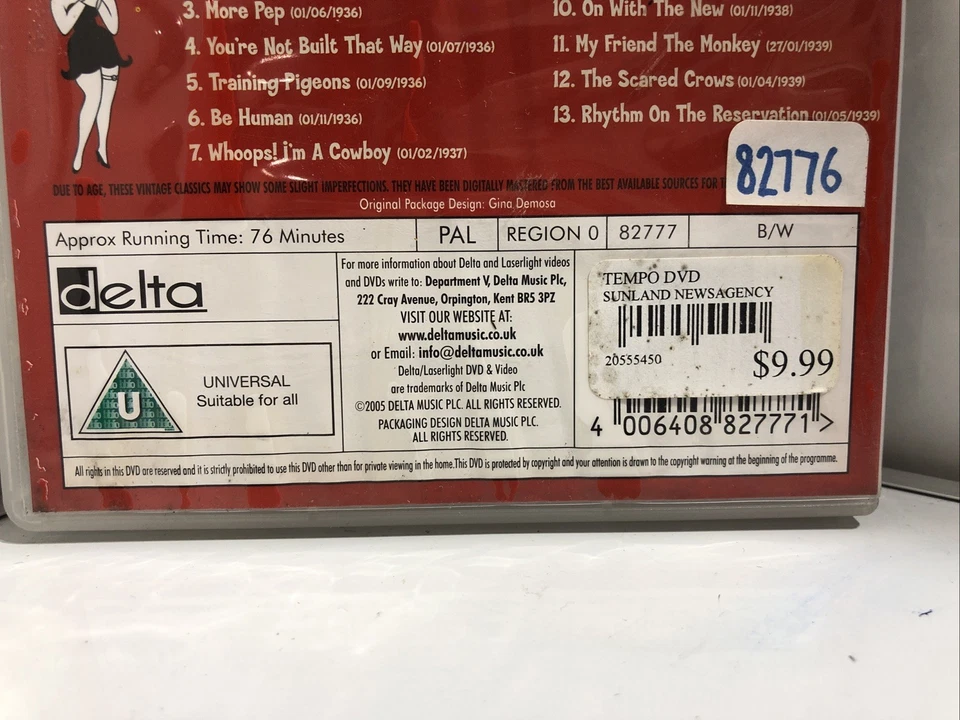 Betty Boop: Betty Boop y Pudgy en DVD 'We Did It' (2005) certificado Dave Fleischer Foto 4 de 4
