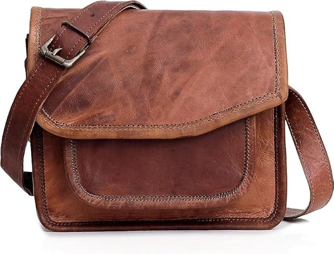 Handmade Leather iPad/Tablet Bag Vintage Crossbody Messenger