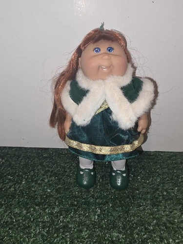 Cabbage Patch Kids 2005 Special Edition Green Dress Holiday Red Hair No Hat