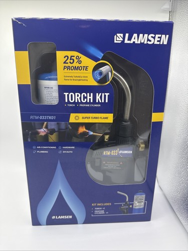 Lamsen Propane Torch Kit Cylinder Tank RTM-033TK01 Heavy Duty Plumbing, AC,