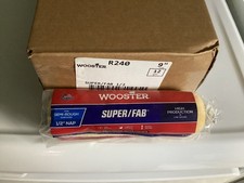 WOOSTER 9 INCH R240 SUPER/FAB 1/2 inch ROLLER COVERS 12 PACK