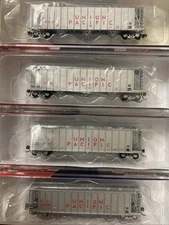 N Scale BLMA Models Dry-Flo GA 3500CF Covered Hopper Union Pacific UP Runner Set