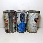 Vintage Lot of (3) Flat Top Beer Cans Wisconsin Premium Burgermeister Greisediek — photo 2