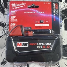  1 NEW IN PACK Genuine Milwaukee M18 48-11-1850 5.0 AH Battery 18V XC 18 Volt