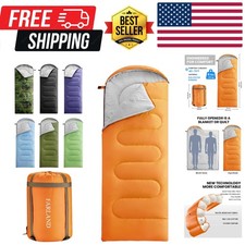 30°F per Adulti Adolescenti Bambini con Sacco a Compressione Portatile e Leggero per...