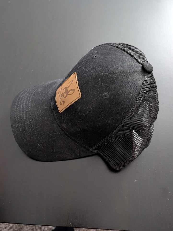 Psycho Bunny Mesh Trucker Hat Snapback Black OSFM - Image 2 of 4