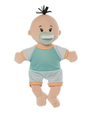 Manhattan Toy Baby Stella Beige Brown Hair 15 Soft First Doll 158040