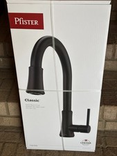 Pfister Classic Matte Black Single Handle Pull Down Kitchen Faucet F-529-7PFB