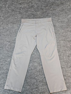 Fabletics Flex Straight Leg Tech Pants Mens 36 X 28 Lightweight Gray Active 