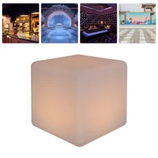 16 Color Cube LED RGB Changing Light Stool Outdoor Indoor Patio Party Chair Seat