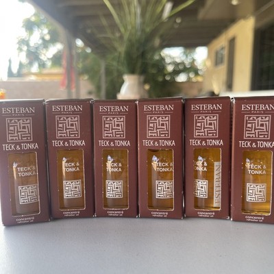 !NEW! Esteban Paris TECK & TONKA (Teak Woodsy) Scented Essential Refresher Oil