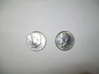 lot of 2 kennedy 1/2 dollar 50 cent silver content unknown 1968 - 1969