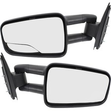 Manual Towing Mirror For 1999-2006 Chevy Silverado 1500 Tblk Camper Fold Pair