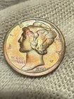 1924-S Mercury Dime - High Grade + (AU) - 90% Silver Toned
