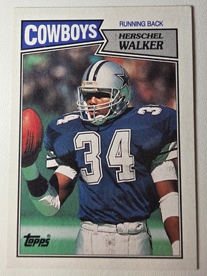1987 Topps - Herschel Walker #264 Running Back In Light Blue (RC) Dallas Cowboys