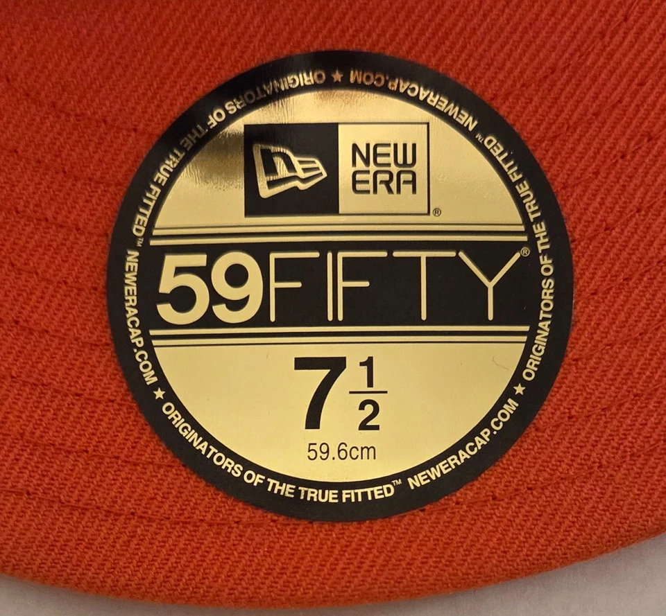 RARO New Era 59Fifty WWE John Cena Cadena Pandilla Soldado Snapback Sombrero Blanco/Naranja Foto 3 de 4