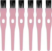 4.3 Inch Pink , 6 Pack Nylon Detail Brushes, Mini Cleaning Brushes