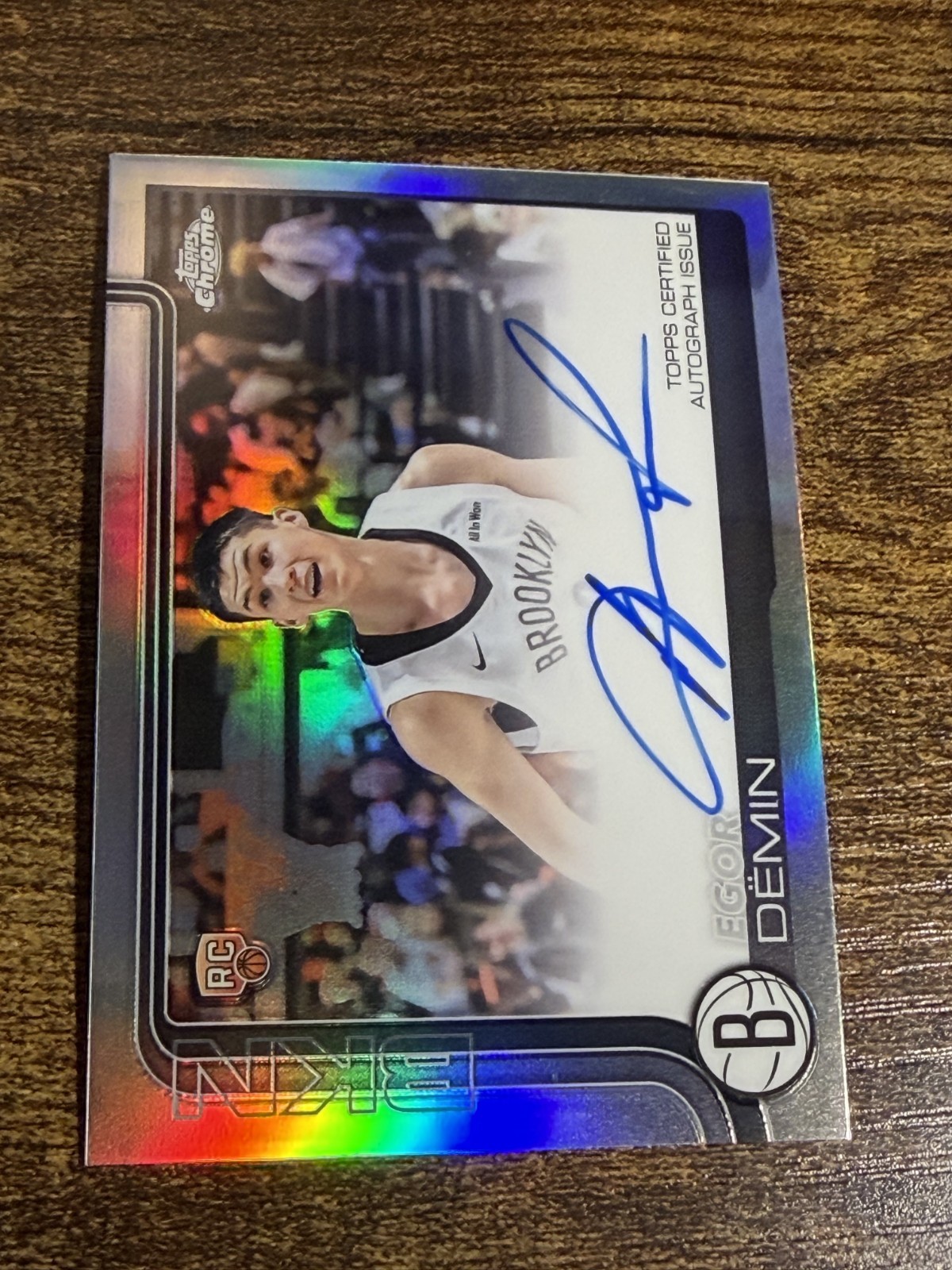 EGOR DEMIN 2025-26 Topps Chrome #TCAR-ED True Rookie Silver Refractor Auto
