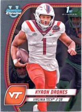 2024 Bowman University Chrome #119 Kyron Drones Virginia Tech