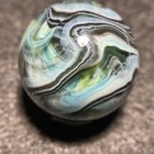 Jabo Marble-Joker Crystal Orbits-Wispy Black/Periwinkle/Sea Teal Swirl(.77") — photo 4