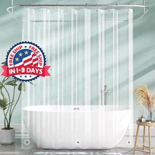 Forro de Cortina de Ducha Extra Largo 72x72 Pulgadas Impermeable PEVA para Bano