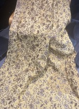 Gold Damask Lined Curtains 90” long x 50” wide each 