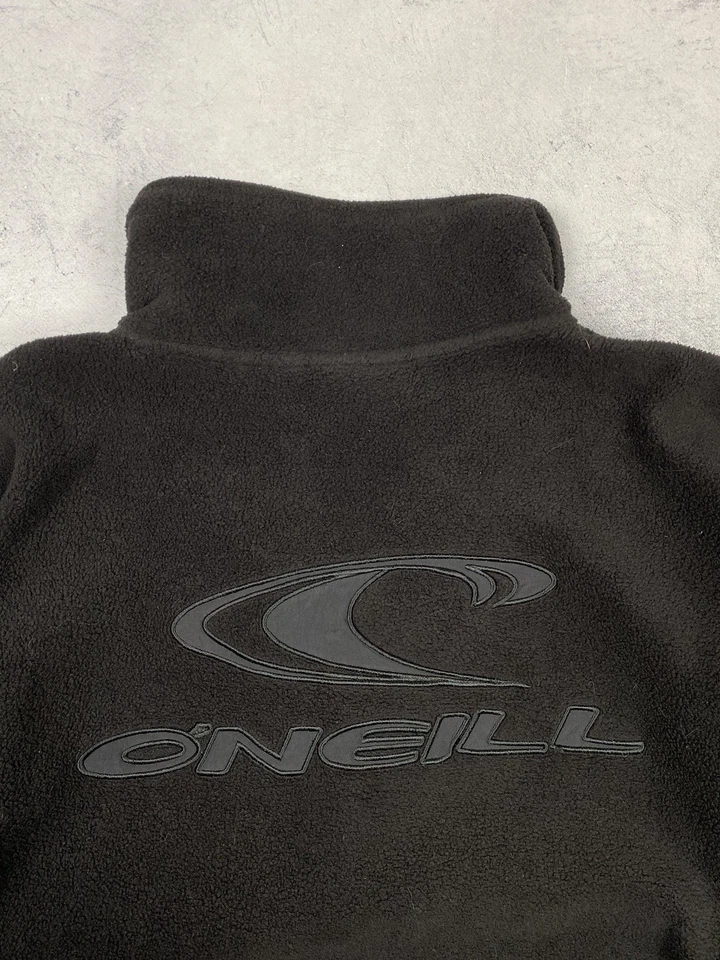 Chaqueta polar negra con logotipo grande Oneill Surf Wear vintage de los años 00 Y2K para hombre talla L Foto 2 de 4