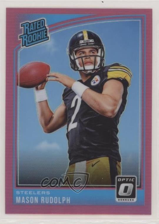 2018 Donruss Optic Rated Rookie Pink Prizm Mason Rudolph #155 u0m
