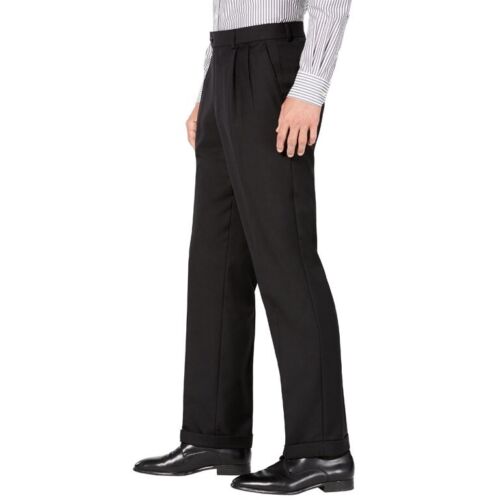 Ralph Lauren Men's Classic-Fit Ultraflex Stretch Pleated Dress Pants 33x26 Crop - Picture 2 of 2