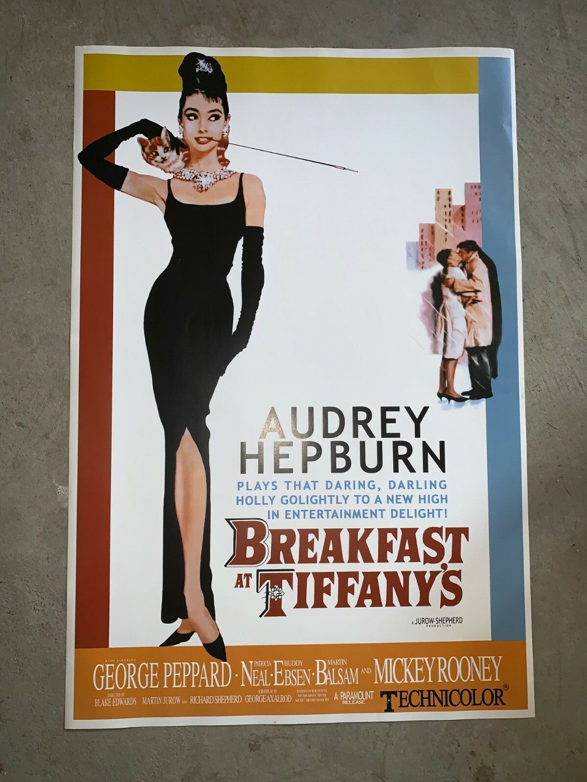 Audrey Hepburn Poster Breakfast At Tiffany S 40 X 40 Cm For Sale Online Ebay
