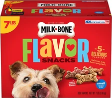 Flavor Snacks Dog Treats, Small Biscuits, 7 Pounds