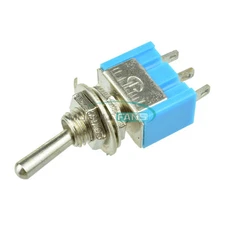 5PCS Mini SPDT MTS-102 3 Pin 2 Position On-on Toggle Switches Practic 6A 125VAC