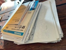 Lot of 2 Mixed Vintage PA  Guitar  Electronics Sheets Schematics  Papers