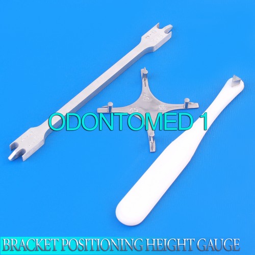 Instruments Orthodontiques : Band Pusher, Bite Stick, Bracket Height Gauge - Acier Inoxydable - Marque TK PLUS