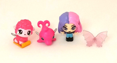 Hatchimals Pixie Fairy with Wings and 2 Glitter Wing Pink Lamb Pink Dolphin SML