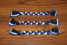 3 New Colors to Support BCR Blind Cat Rescue 6 Handmade Braided Fleece Cat Toys
