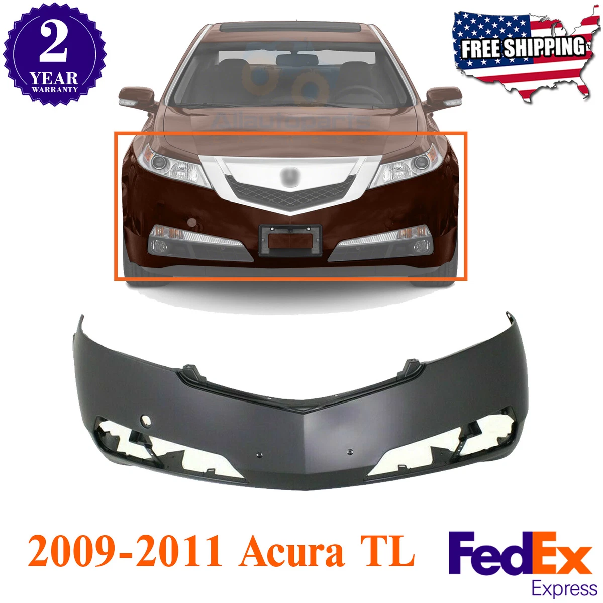 2009 acura tl front bumper deals