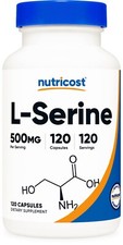 Nutricost L-Serine 500mg, 120 Capsules, 120 Servings - Non-GMO, Gluten Free