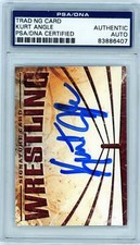 PSA Kurt Angle WWE on card autograph // Trading card