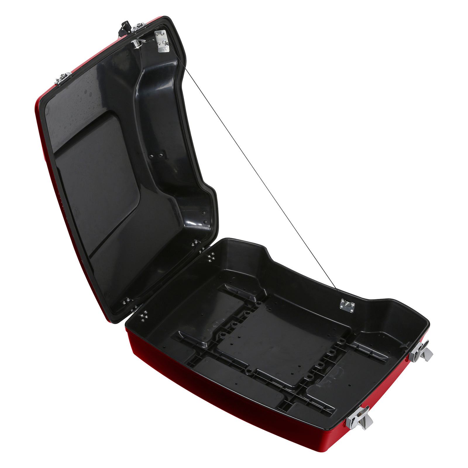 Razor Trunk Fit For Harley Touring Street Glide 97-13 Ember Red Sunglow