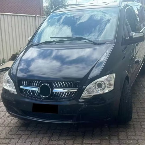 Black Front Racing Facelift Grilles For Mercedes-Benz W639 Viano/Vito 2011-2014 - Picture 12 of 12